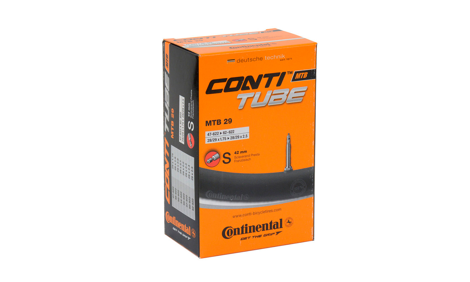 Фотография Камера Continental MTB 28/29"x1.75-2.5, 47-662 -> 62-662, PR42 мм