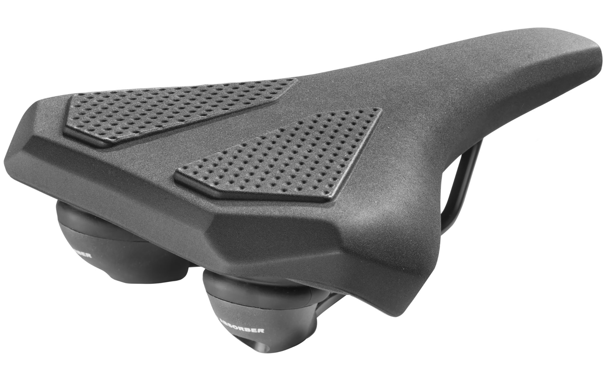 Седло Monte Grappa BMG CORVETTA S011 PLUS, с эластомерным демпфером, черный, 260х210 мм 