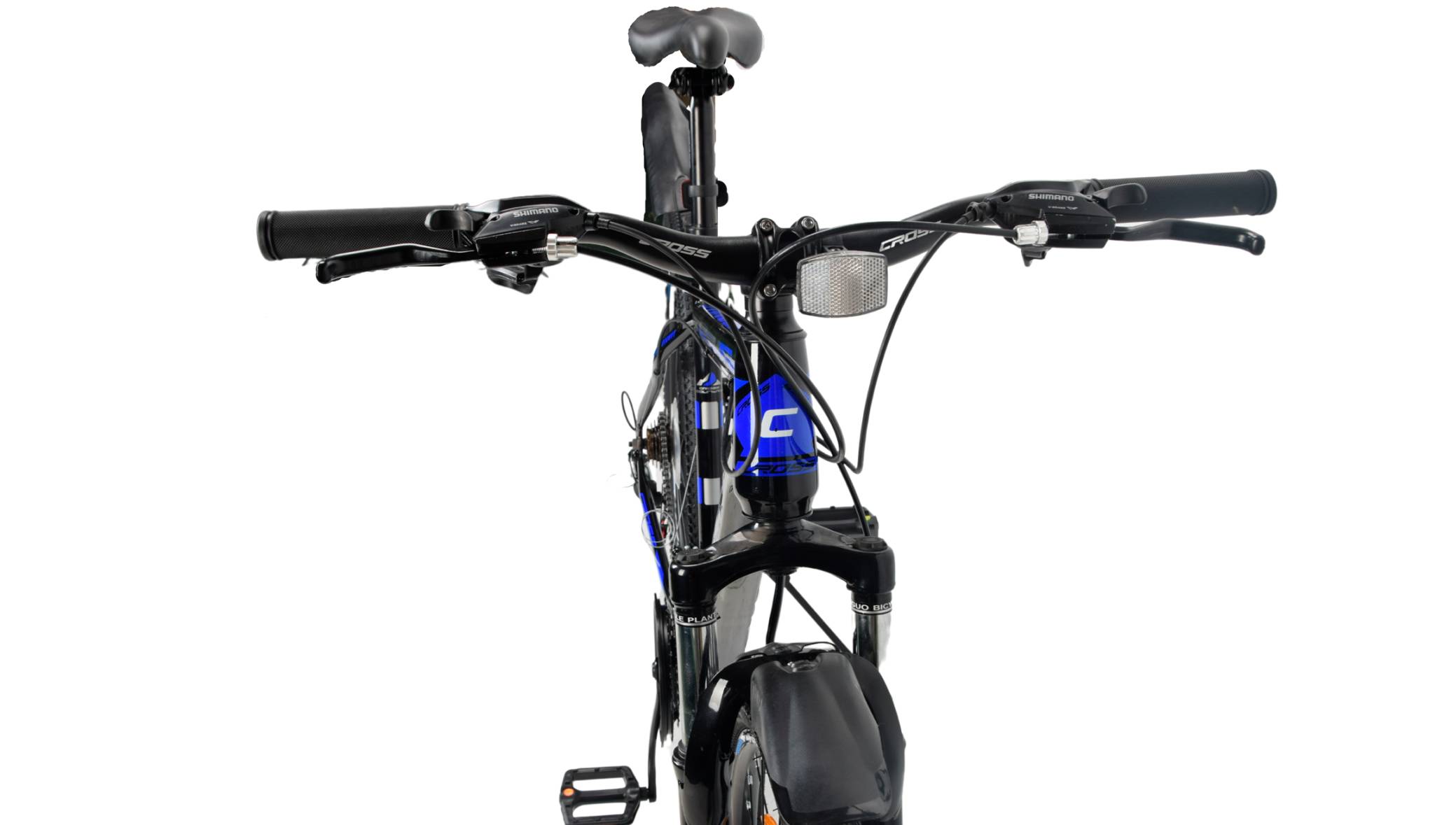 Велосипед CROSS Stinger 27.5", розмір M рама 18" (2023), Чорний-Синій 4