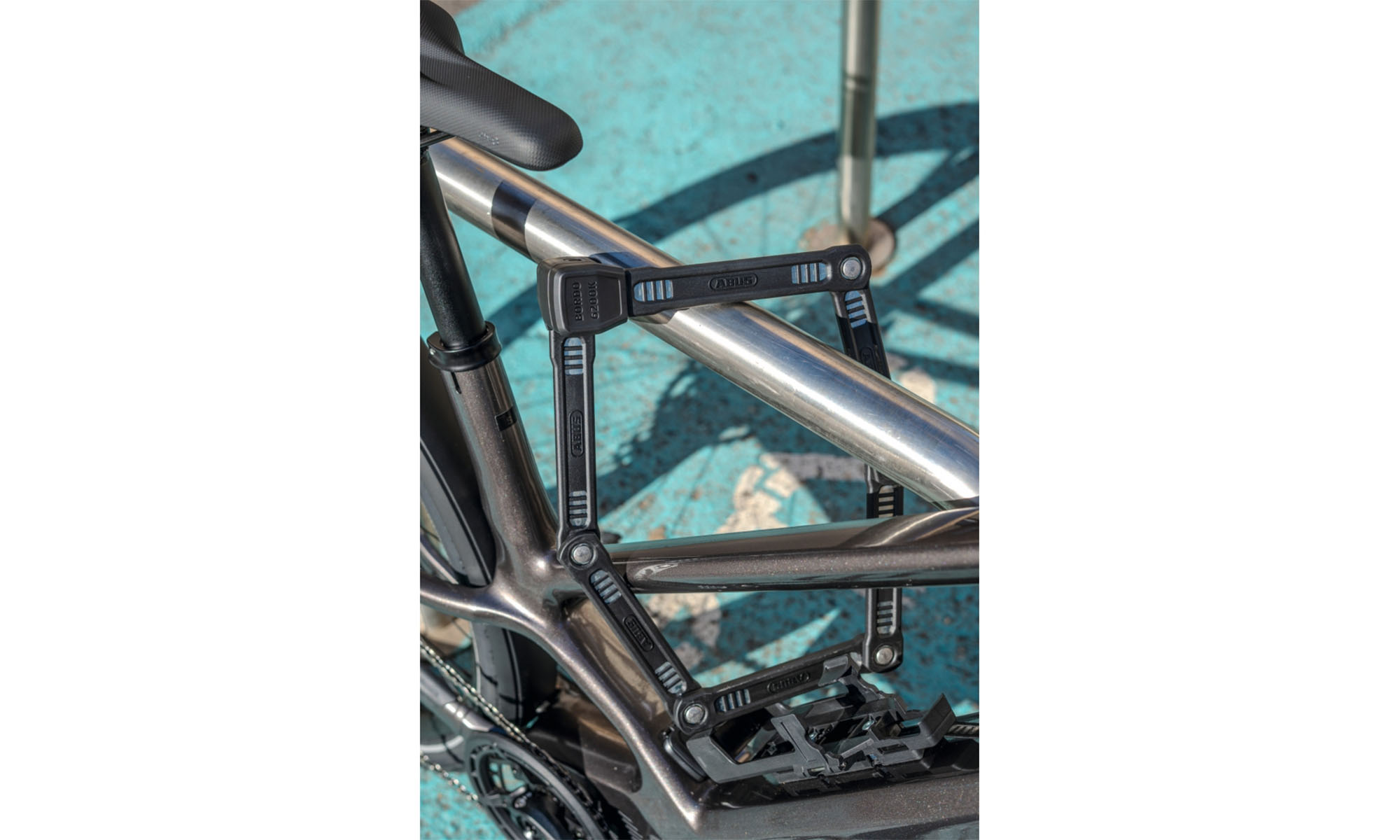 Замок під ключ сегментний ABUS 6200K/90см + кріплення SH, BK, чорний 2