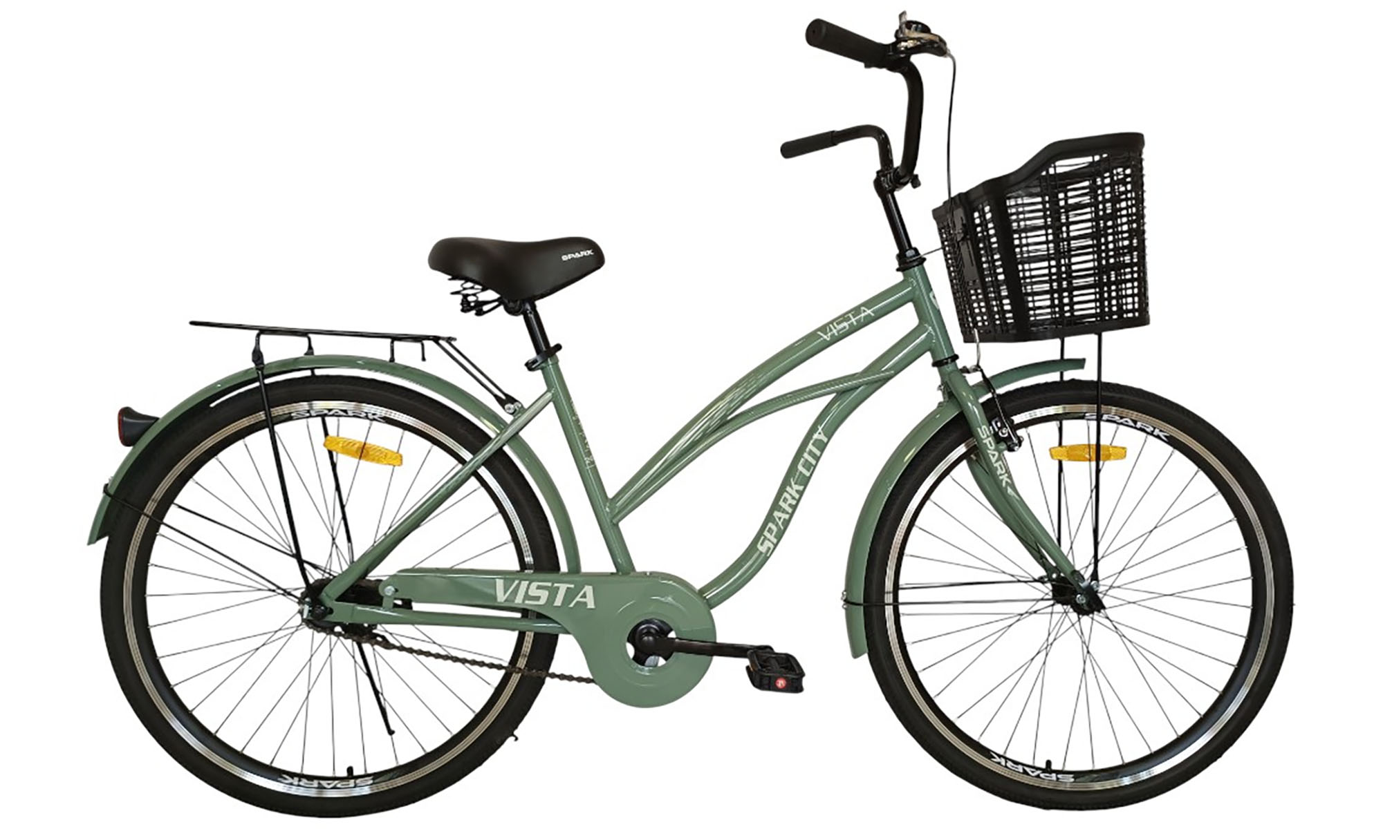 Велосипед SPARK CITY VISTA 26", размер M, рама - 17", год 2026, зеленый