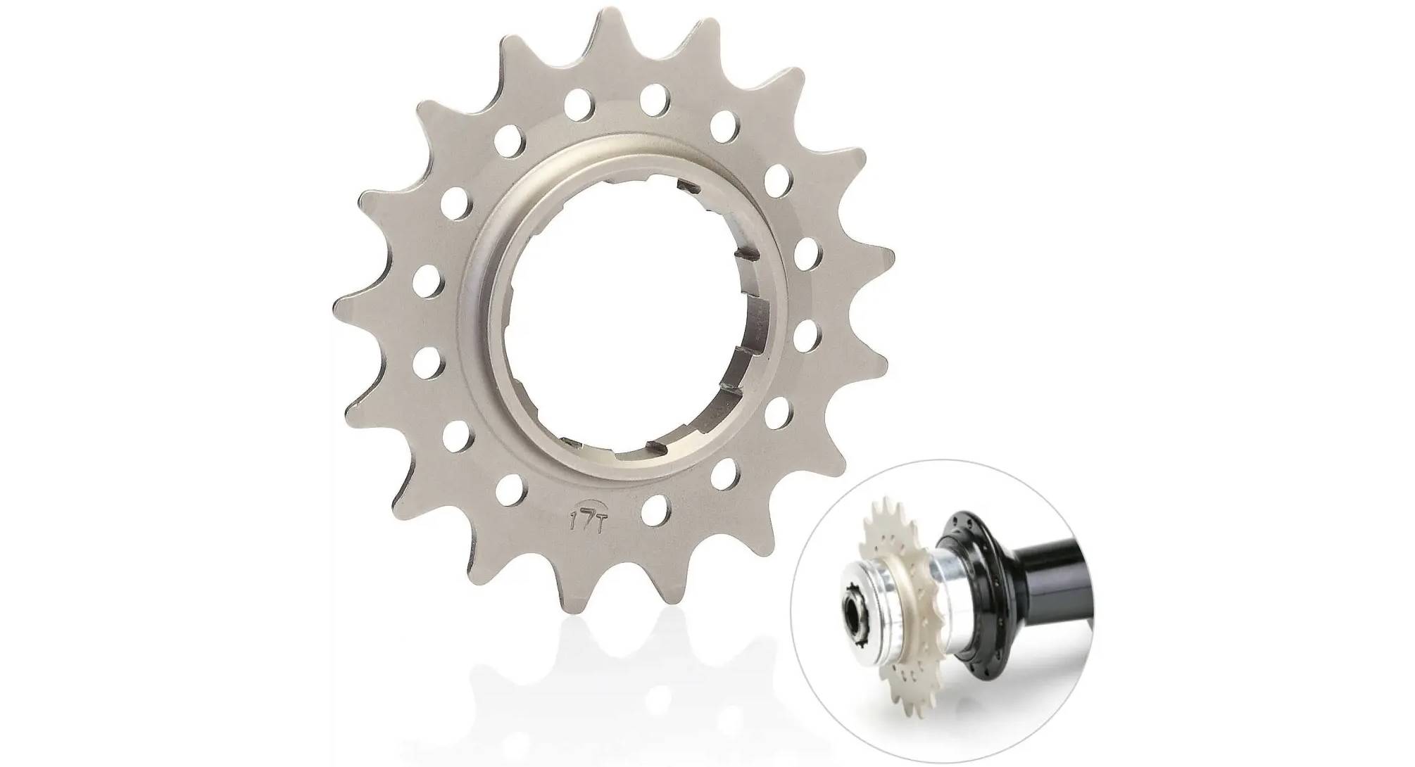 Звезда кассеты Fouriers Shimano 10ск алюм 42Т+сталь 16Т, черный 3