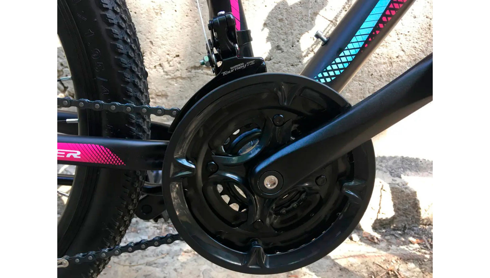 Велосипед Crosser Sweet 26" размер S рама 16 2021 Черно-розовый 5