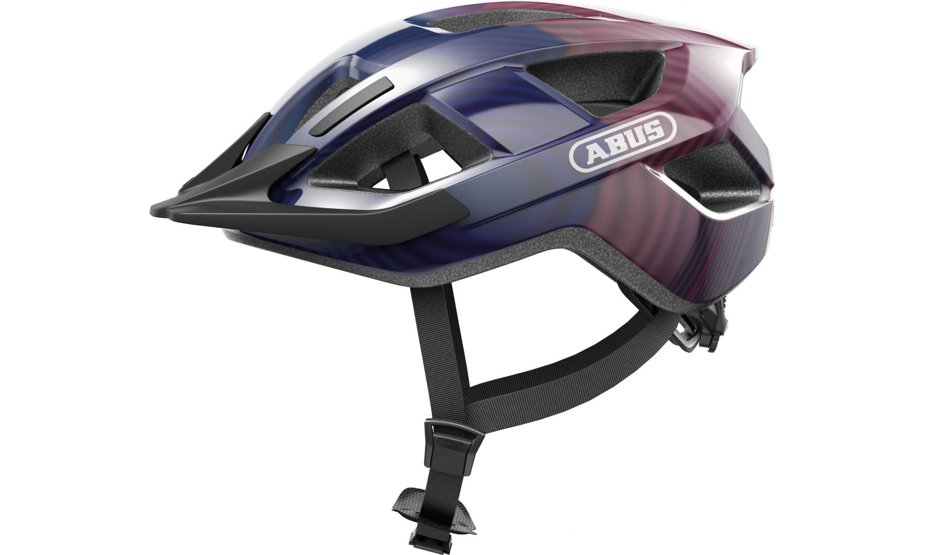Велошлем ABUS ADURO 3.0 purple waves, размер S (51-55 см), фиолетовый 