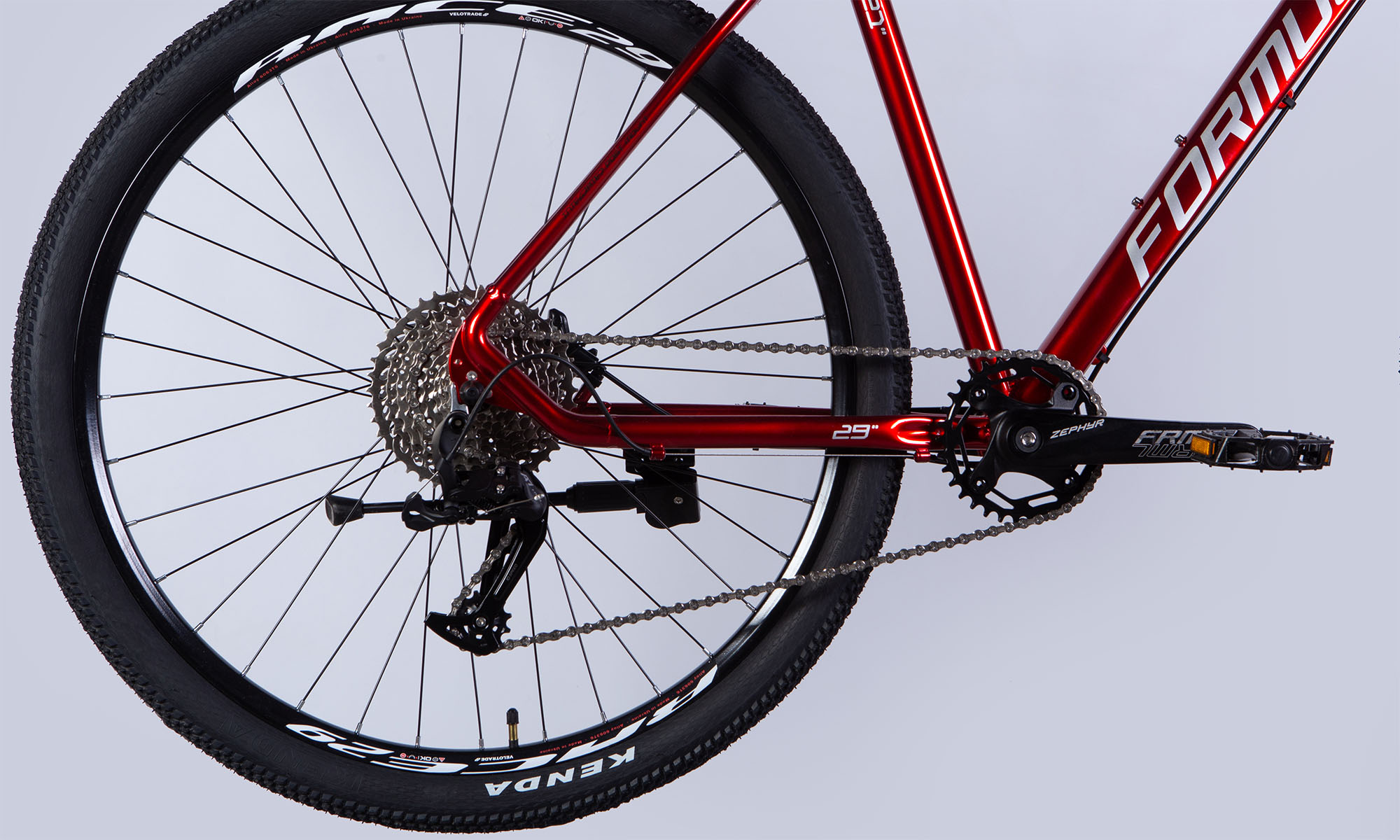 Formula ZEPHYR 1.0 HDD 29 Велосипед, розмір L, кадр 19 ", 2025, чорний і червоний 6