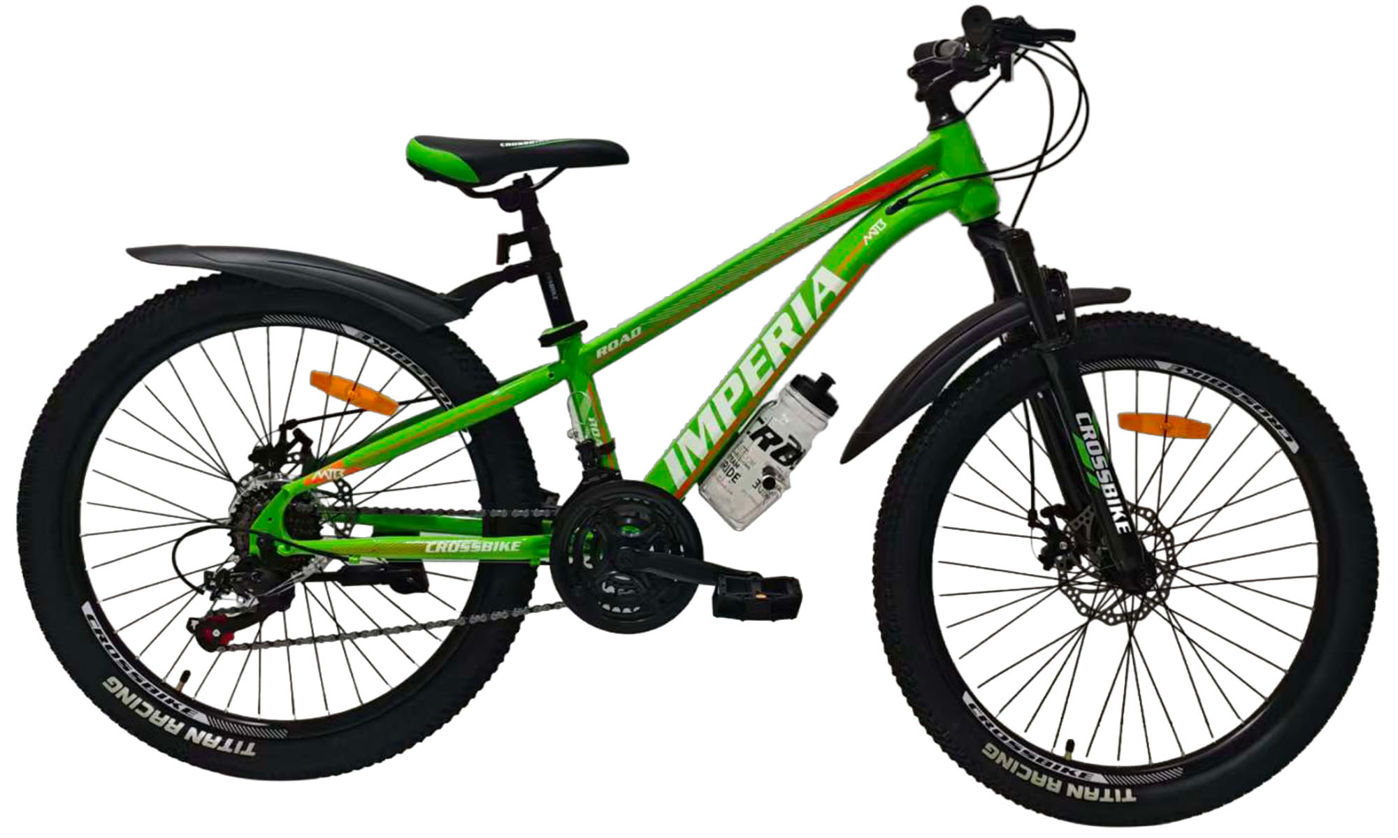 Велосипед CrossBike Imperia 26", размер XS, рама 13", год 2026, Зеленый Велосипед CrossBike Imperia 26", размер XS, рама 13", год 2026, Зеленый