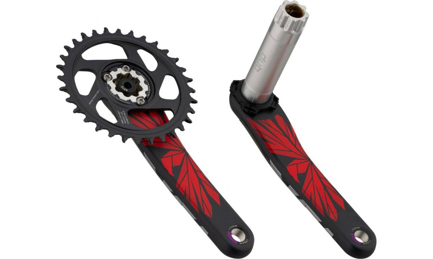 Шатуни Sram set X01 Eagle Boost 148 DUB 12s 170 w Direct Mount 32T X-SYNC 2 Chainring Lunar Oxy (DUB Cups/Bearings no included) C2 4