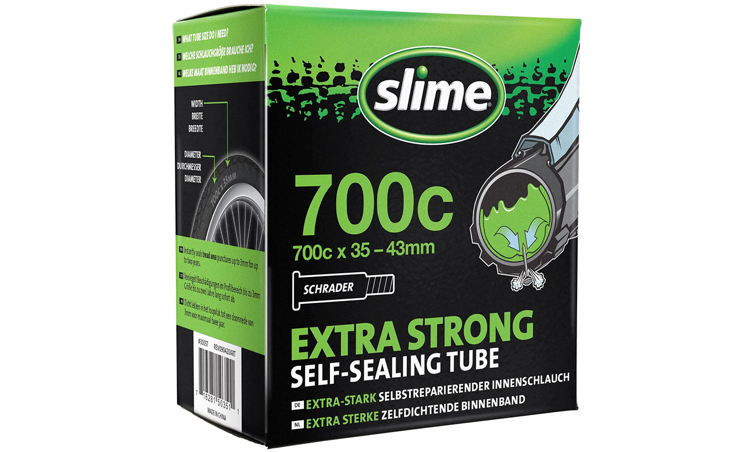 Фотография Камера Slime Smart Tube 700 x 35 - 43 мм AV с герметиком 