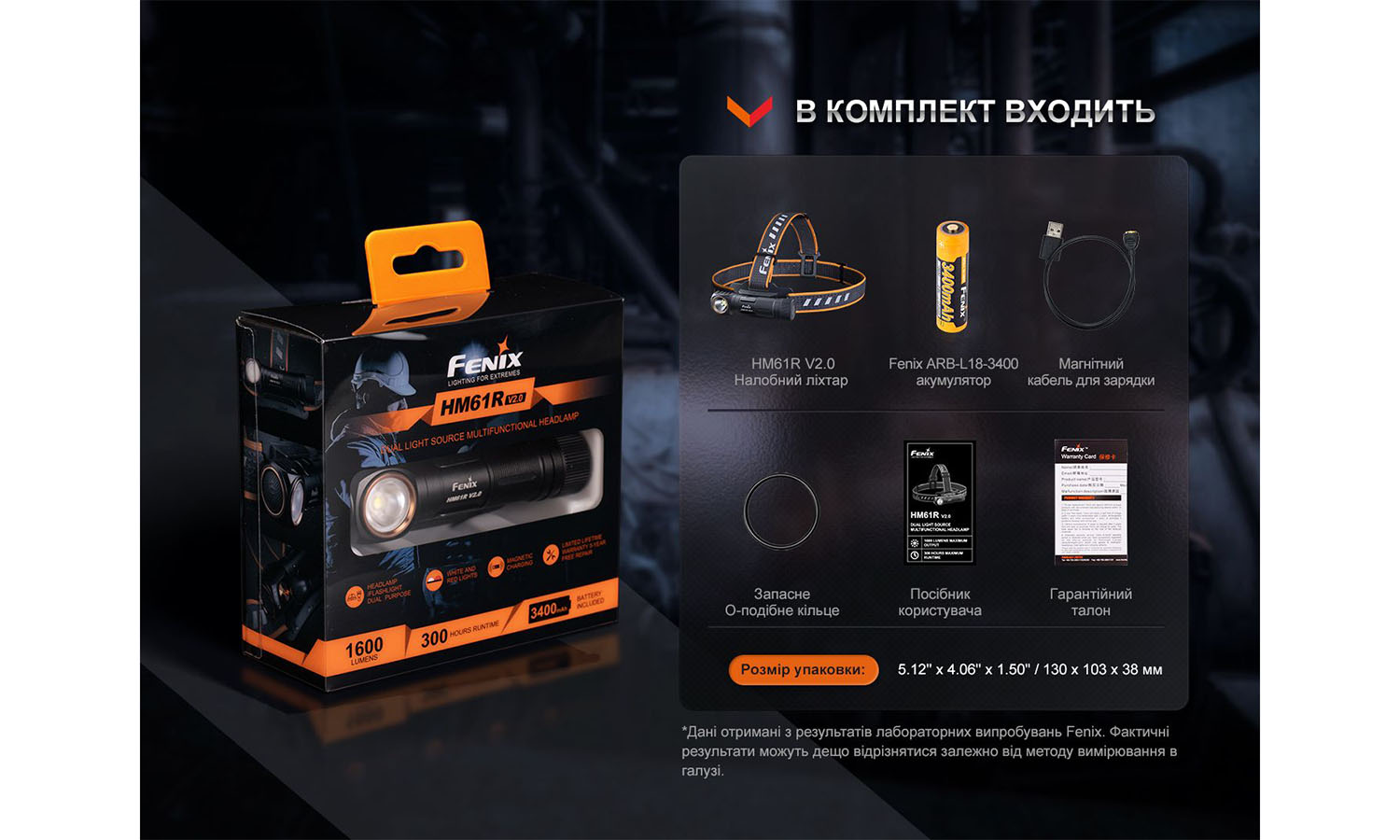 Мультифонарь Fenix HM61R V2.0 11