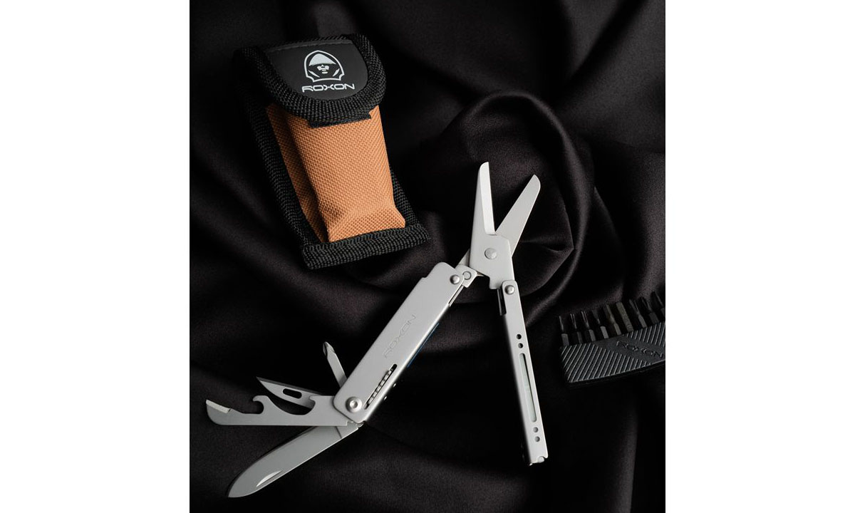 Мини мультитул Roxon M3 со сменными битами, серый 5