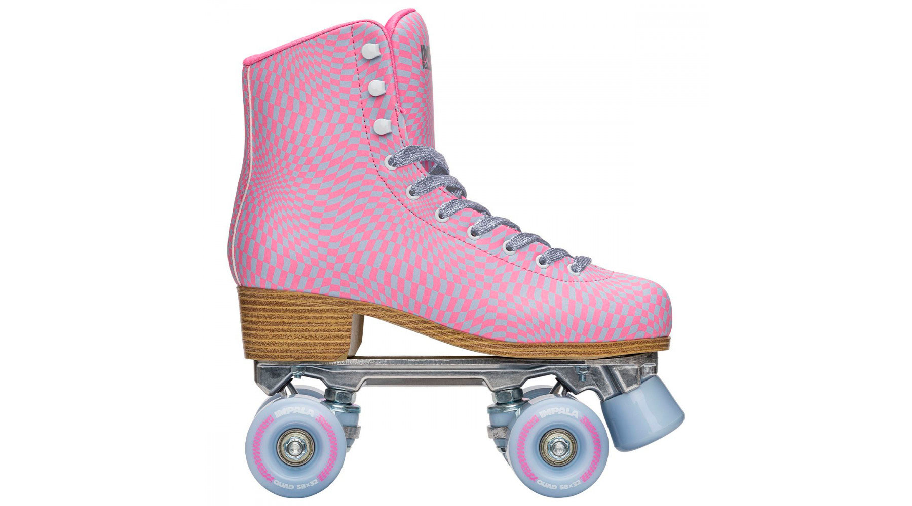 Ролики квады Impala WAVY CHECK, размер 34 Розовый 7 Ролики квады Impala WAVY CHECK, размер 34 Розовый 7
