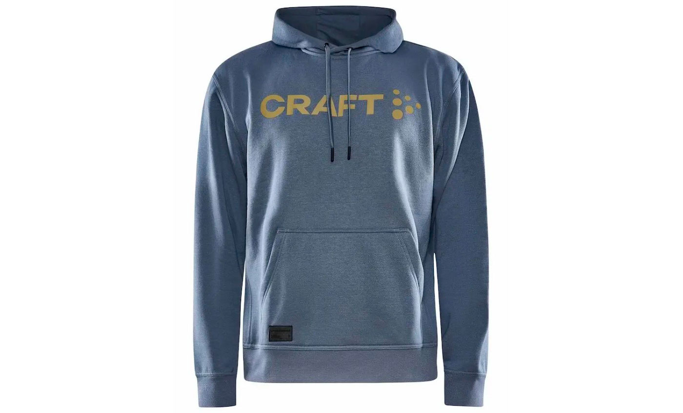 Фотография Кофта Craft CORE CRAFT HOOD мужская, размер XXL, сезон AW 22, голубой 