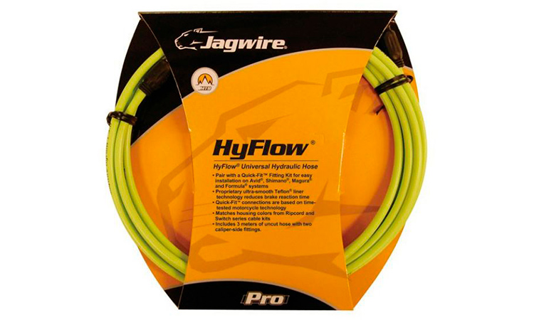 Фотографія Комплект JAGWIRE Mountain Pro (HYFLOW) HBK406 під гідравл. гальмо (Teflon/Kevlar) Зелений