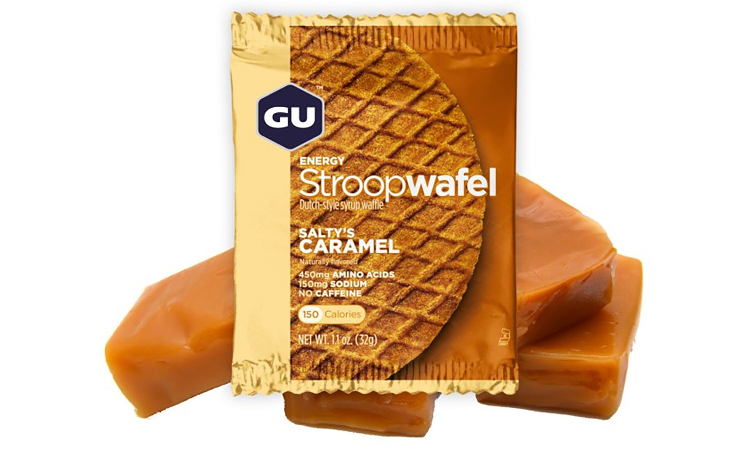 Фотография Энергетическая вафля GU Energy Stroopwafel Salty's Caramel, 32 г