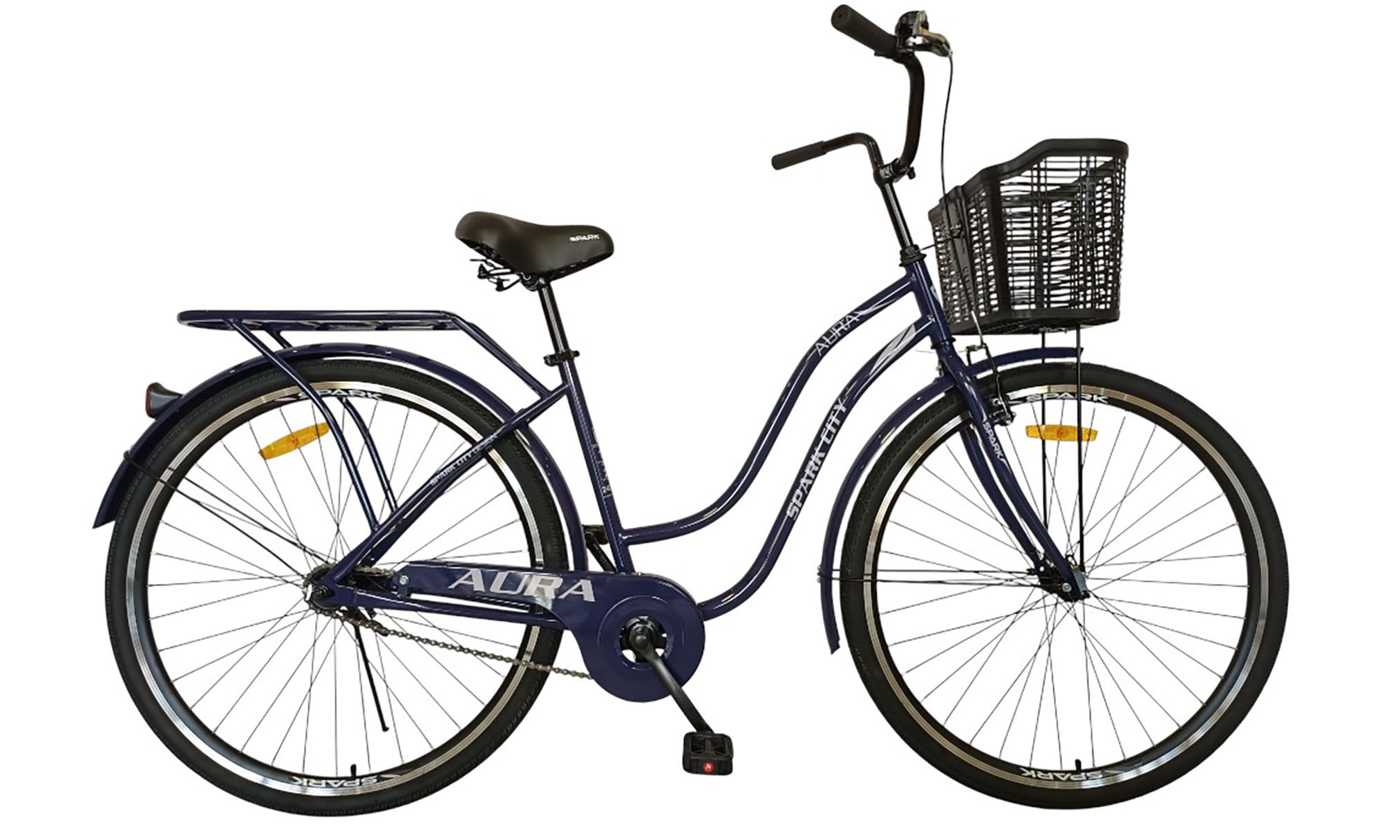 Велосипед SPARK CITY AURA 28", размер M, рама 18", год 2026, темно-синий 