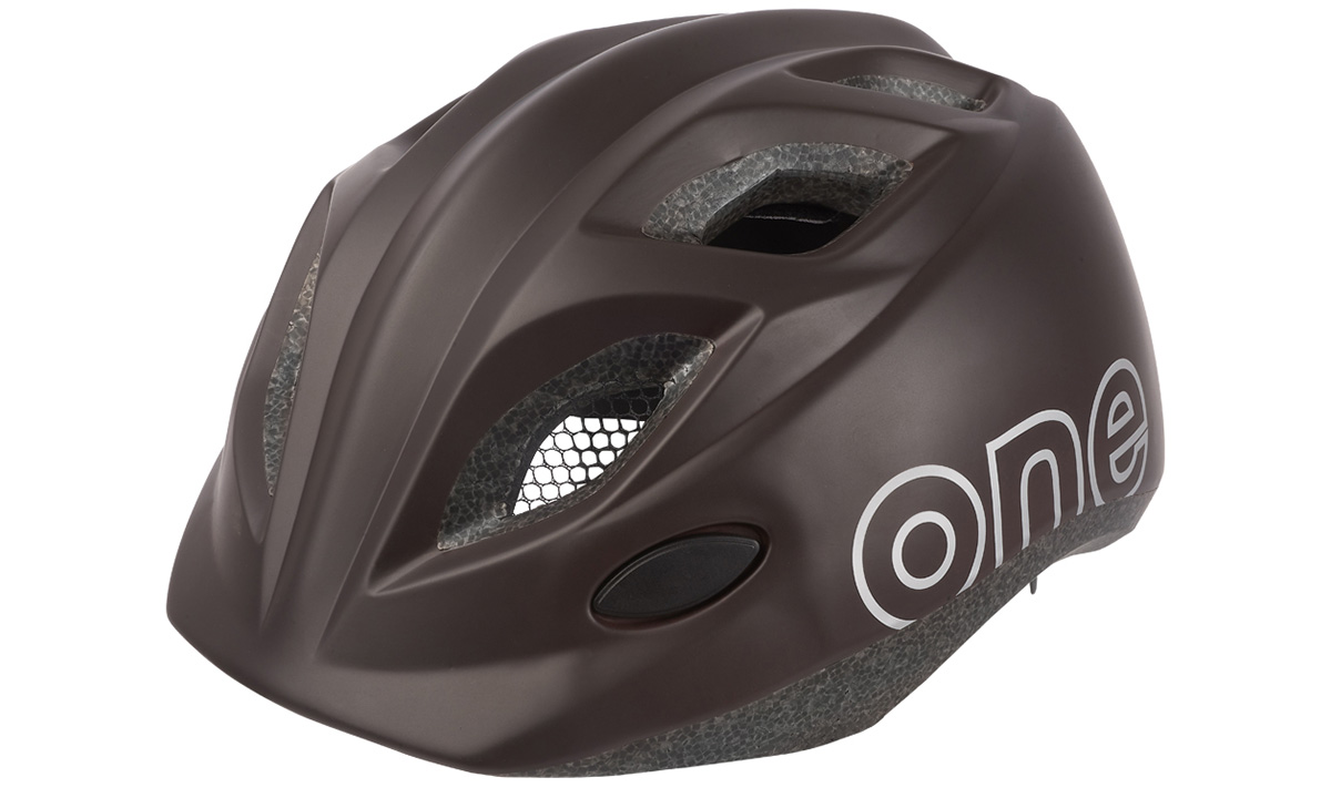 Шлем велосипедный детский Bobike One Plus размер XS (49-53 см), Черно-коричневый