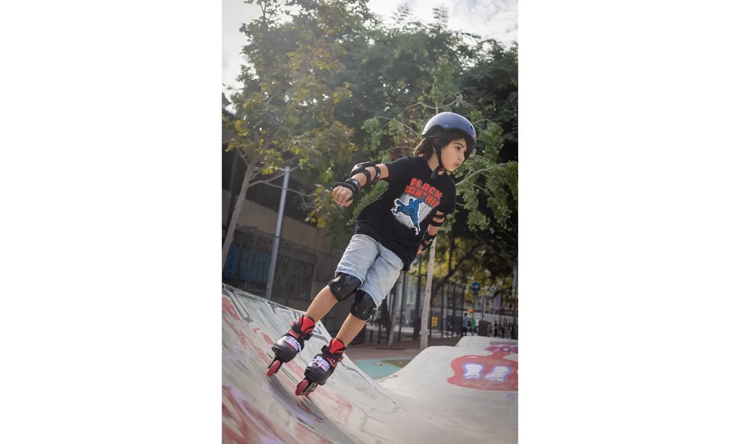 Ролики Rollerblade Fury Combo 2023 black-red 36.5-40.5 4