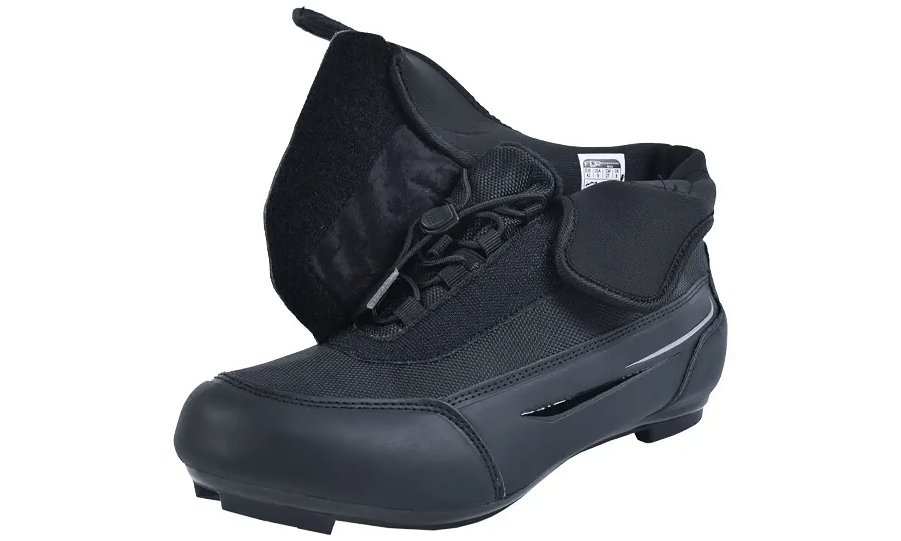 Велосипедные туфли зимние шоссе FLR Defender Road черные, размер 42 5