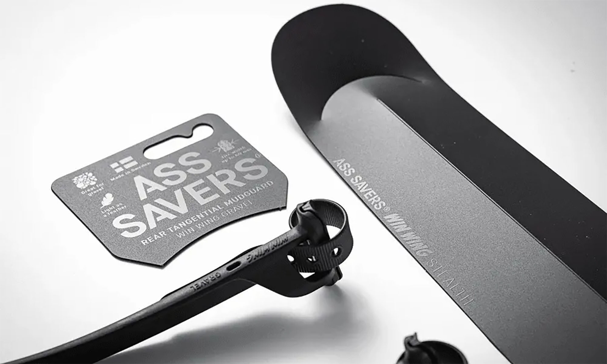 Крыло заднее ASS SAVERS, Win Wing Gravel 2, темно-серое 3 Крыло заднее ASS SAVERS, Win Wing Gravel 2, темно-серое 3