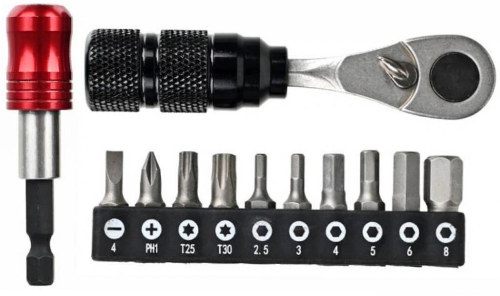 Ключ трещітка ProX KIT-16, 90мм з шестигранниками та насосом 5 Ключ трещітка ProX KIT-16, 90мм з шестигранниками та насосом 5