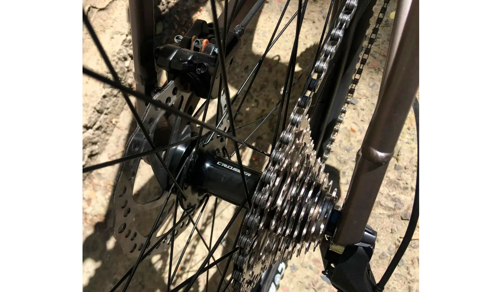 Велосипед Crosser First MT-042 27,5" розмір М рама 18 2021 Сіро-чорний 6