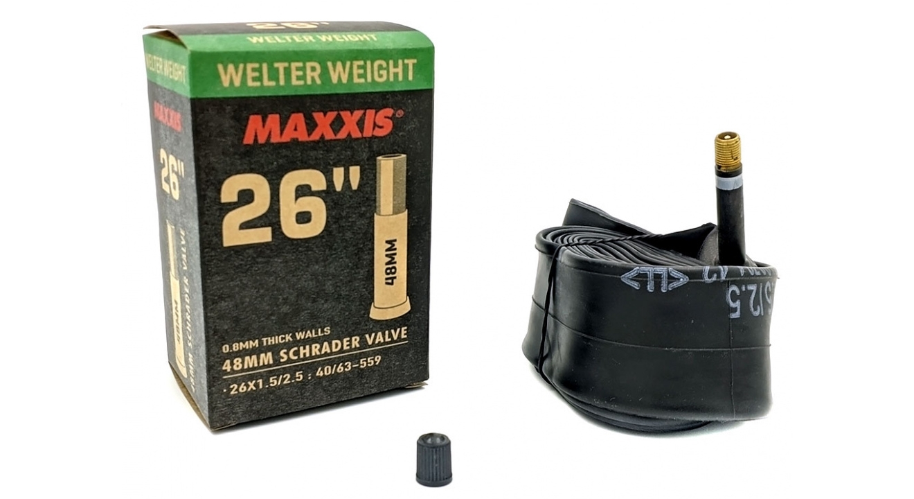 Фотографія Камера Maxxis 26x1.5-2.5 Welter Weight Schrader (AV)