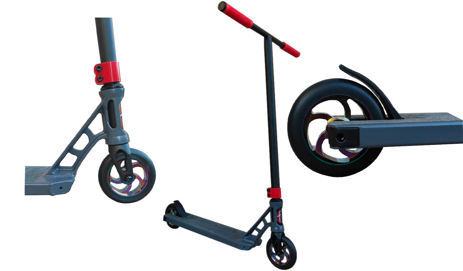 Трюковой самокат FreeRider ST-120 bulavO - Gunmetal Трюковой самокат FreeRider ST-120 bulavO - Gunmetal