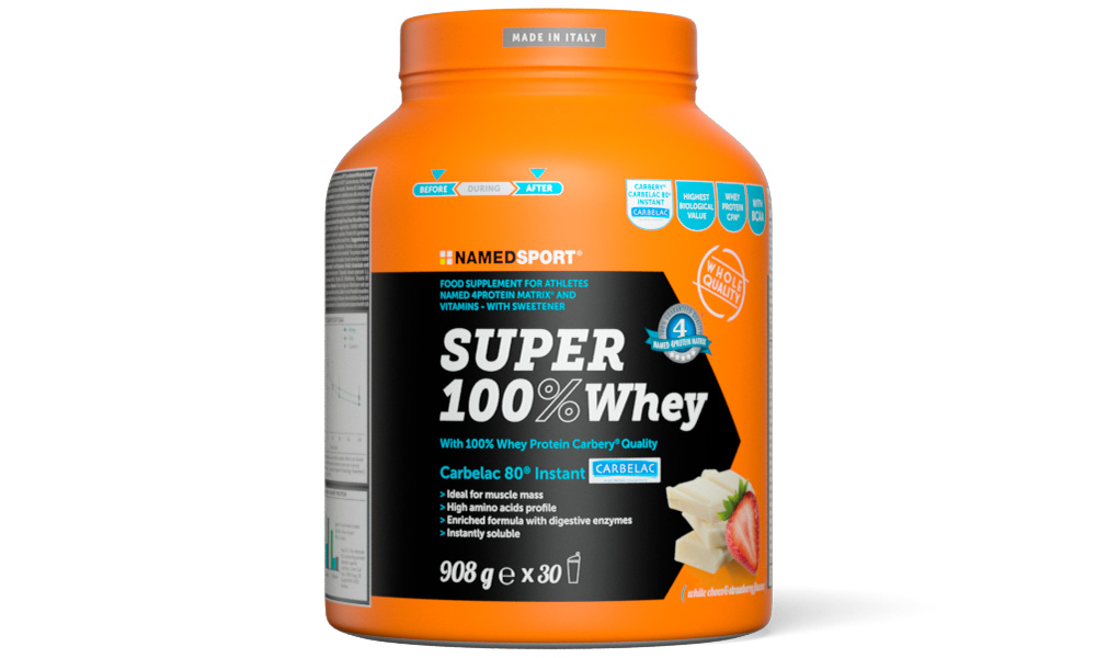 Фотография Протеин Namedsport SUPER 100% WHEY 908 г Белый шоколад