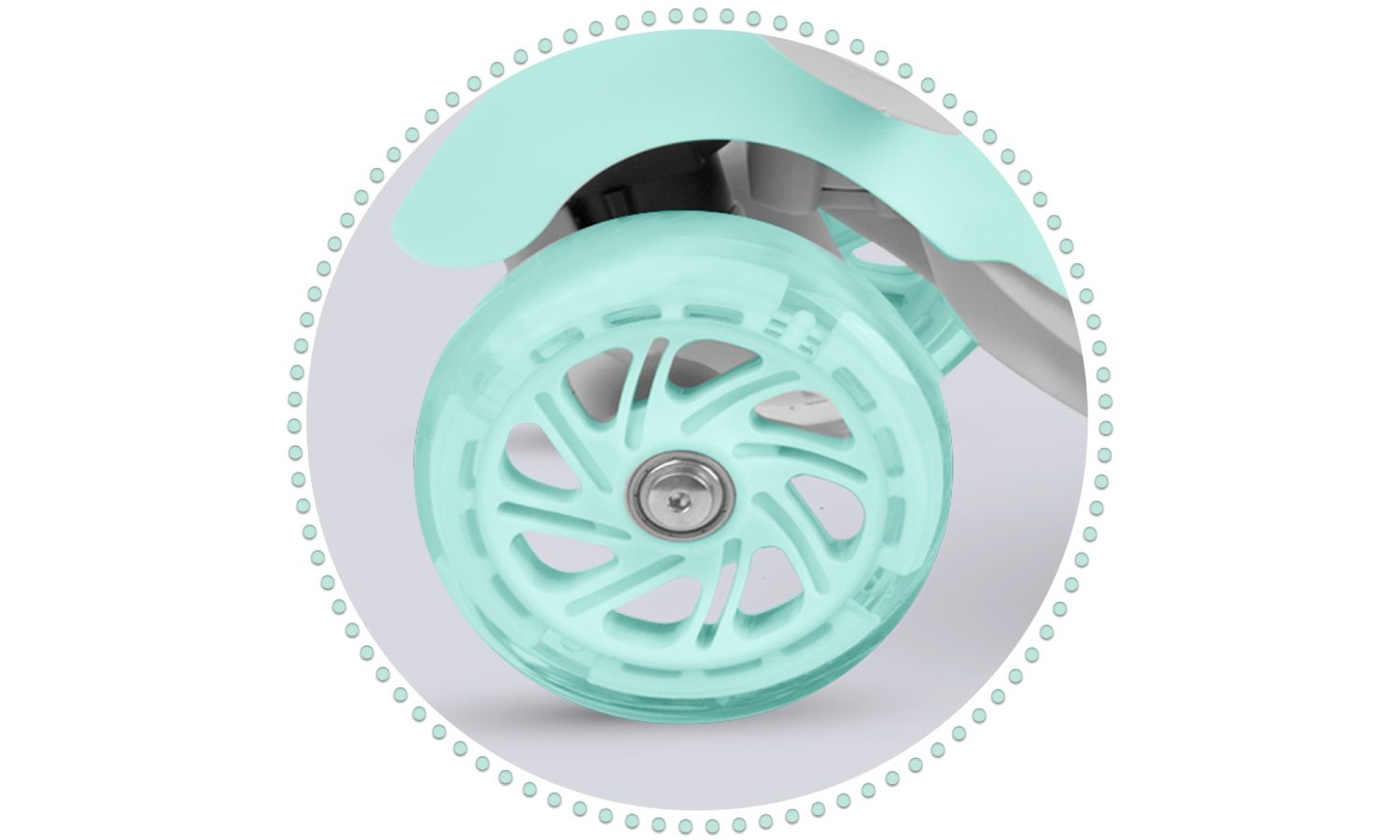 Самокат детский трехколесный Ricokids Buggy мятный 10