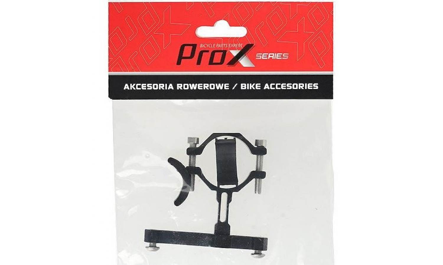 Флягодержатель Prox BH-62 алюминиевый, на руль/штырь, черный 3