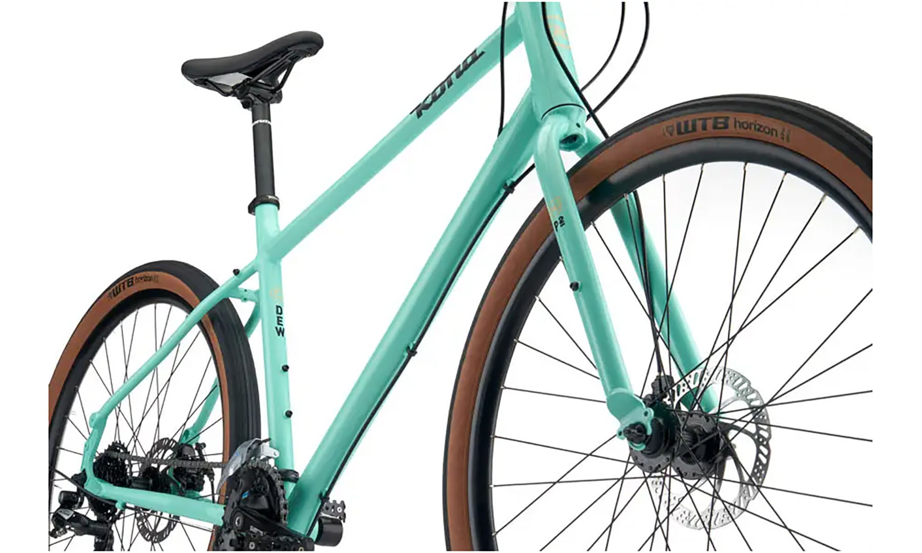 Фотография Велосипед дорожный Kona Dew Green 27.5" размер рамы L, 2022, Mint Green (мятный) 3