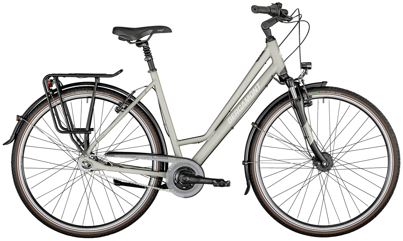 Фотография Велосипед Bergamont Horizon N7 CB Amsterdam 28" (2021) 2021 Бело-серый 7