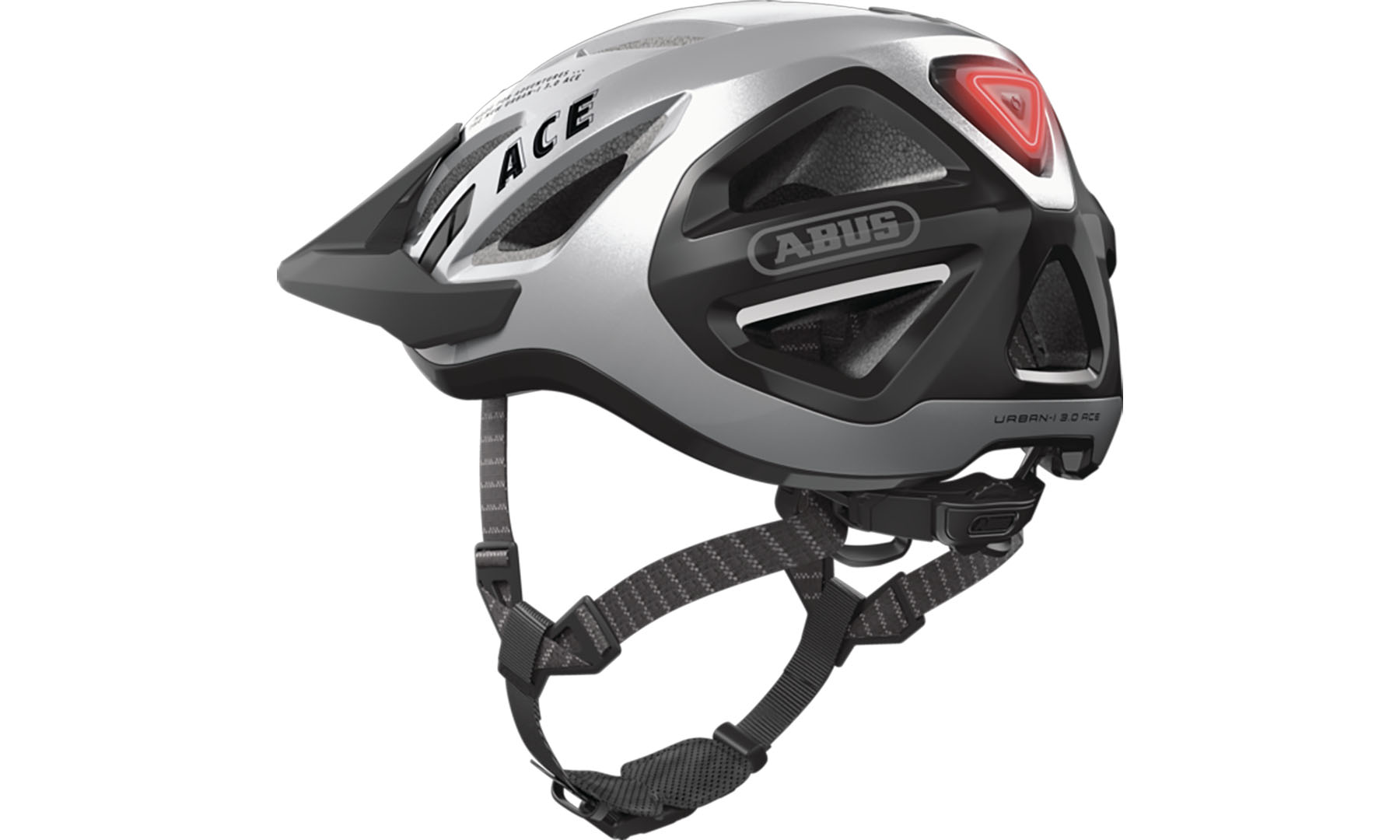 ABUS URBAN-I 3.0 ACE GLEAM SILLE, розмір M (52-58 см), срібло 3