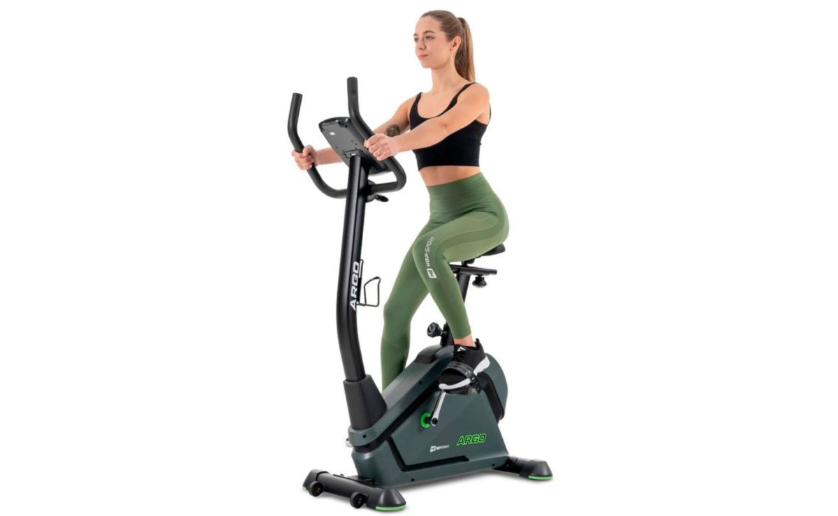 Велотренажер Hop-Sport HS-120H Argo черно-зеленый 10