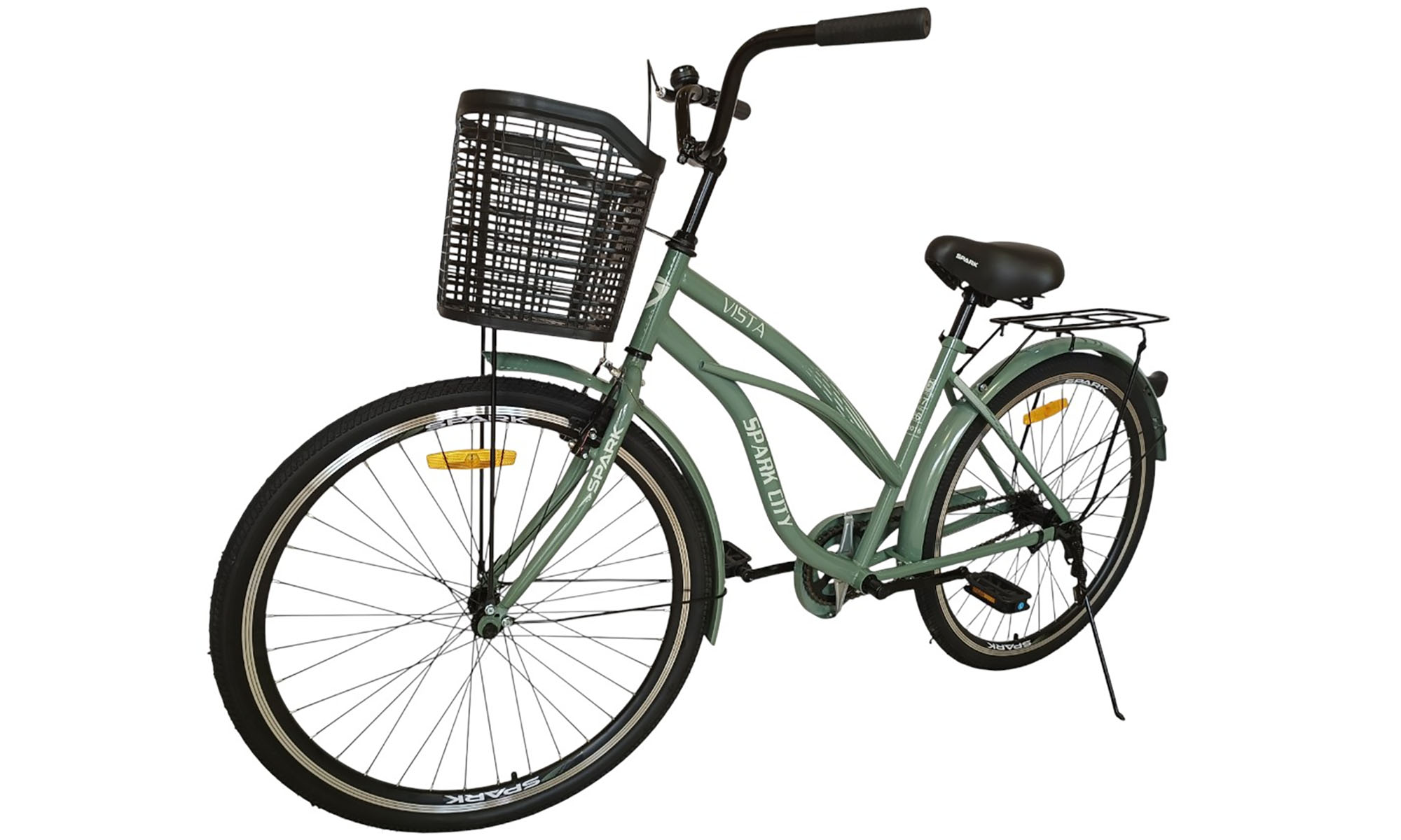 Велосипед SPARK CITY VISTA 26", размер M, рама - 17", год 2026, зеленый 5 Велосипед SPARK CITY VISTA 26", размер M, рама - 17", год 2026, зеленый 5