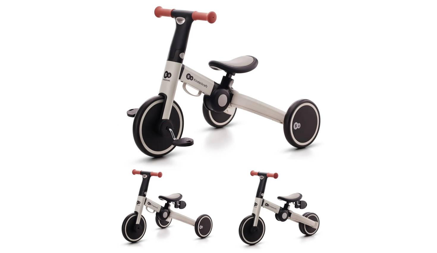 Фотографія Триколісний велосипед 3 в 1 Kinderkraft 4TRIKE Silver Grey 5