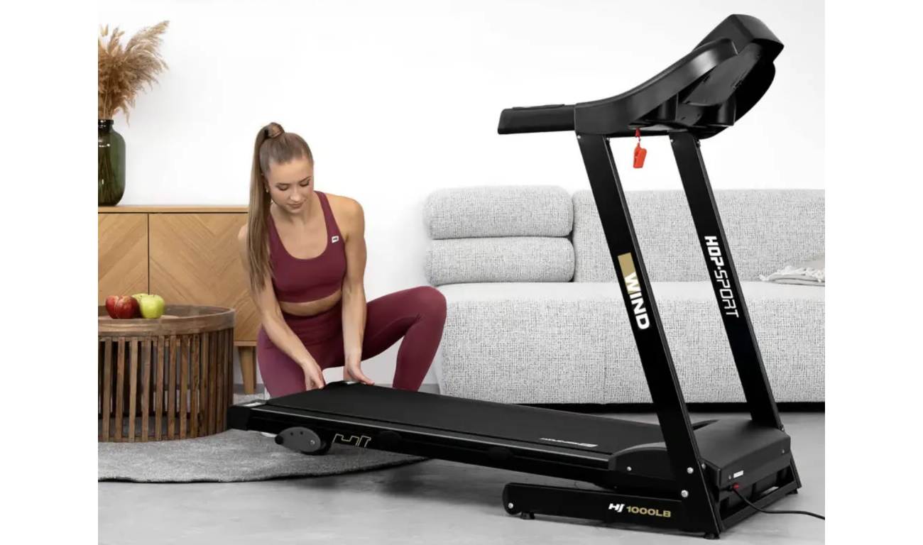 Бігова доріжка Hop-Sport HS-1000LB Wind сірий 6