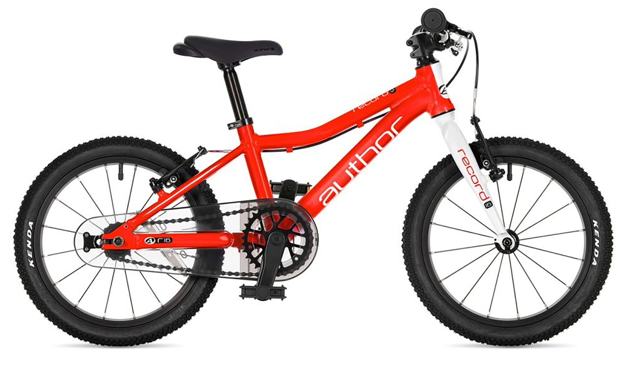 Велосипед AUTHOR RECORD 16", размер XXS, рама 9", год 2026, красный / белый 