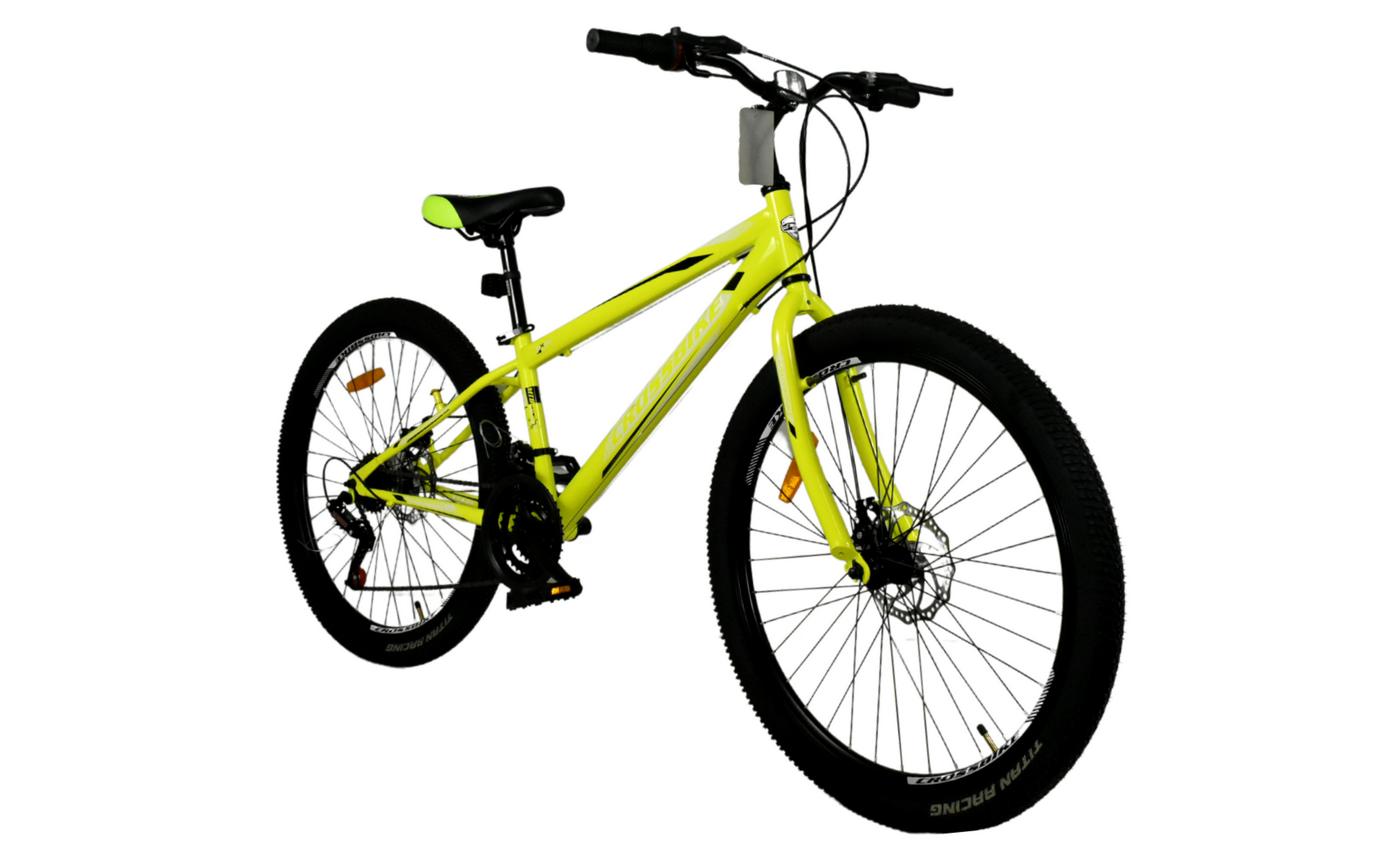 Фотография Велосипед CrossBike SPARK AD 26" размер XS рама 13 2022 Желтый 3