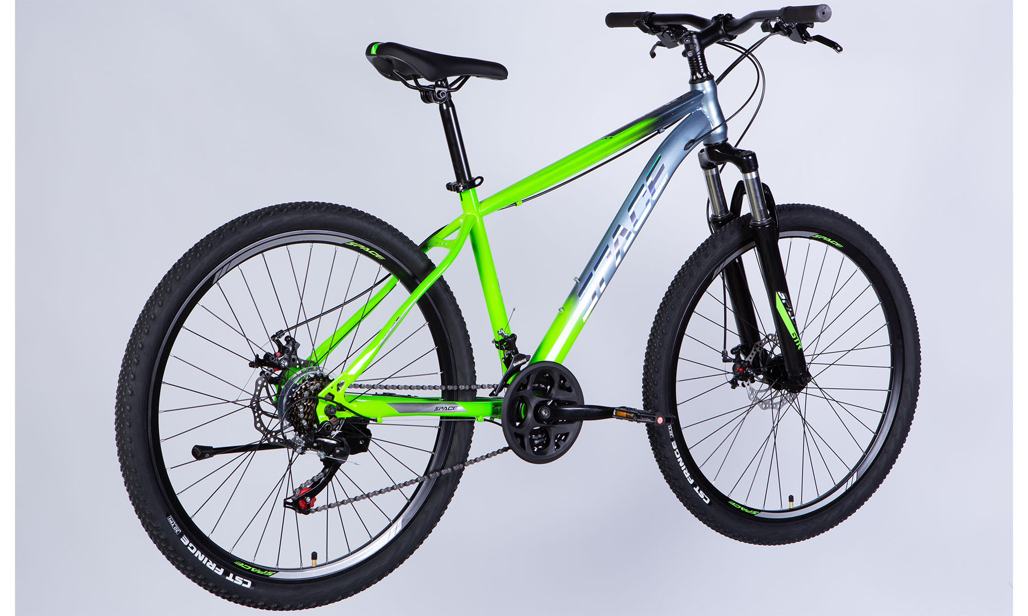 Велосипед SPACE MARS DD FR 27.5", ST, розмір M, рама 17", 2025, зелено-сріблястий 5 Велосипед SPACE MARS DD FR 27.5", ST, розмір M, рама 17", 2025, зелено-сріблястий 5