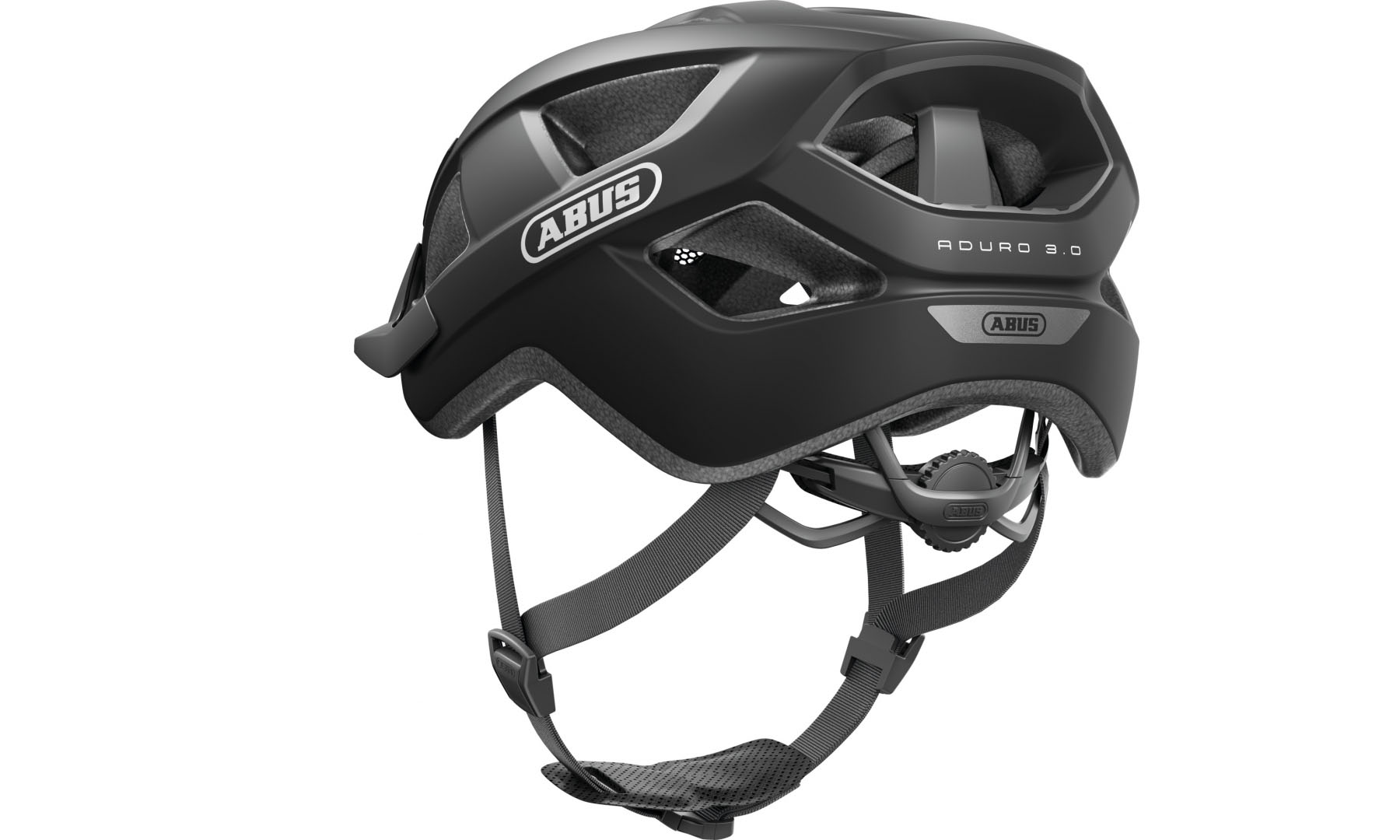 Велошлем ABUS ADURO 3.0 velvet black, размер S (51-55 см), черный 3