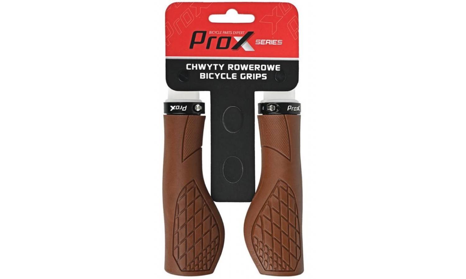 Грипсы ProX GP-35 Ergo Lock 130 мм коричневый 2 Грипсы ProX GP-35 Ergo Lock 130 мм коричневый 2