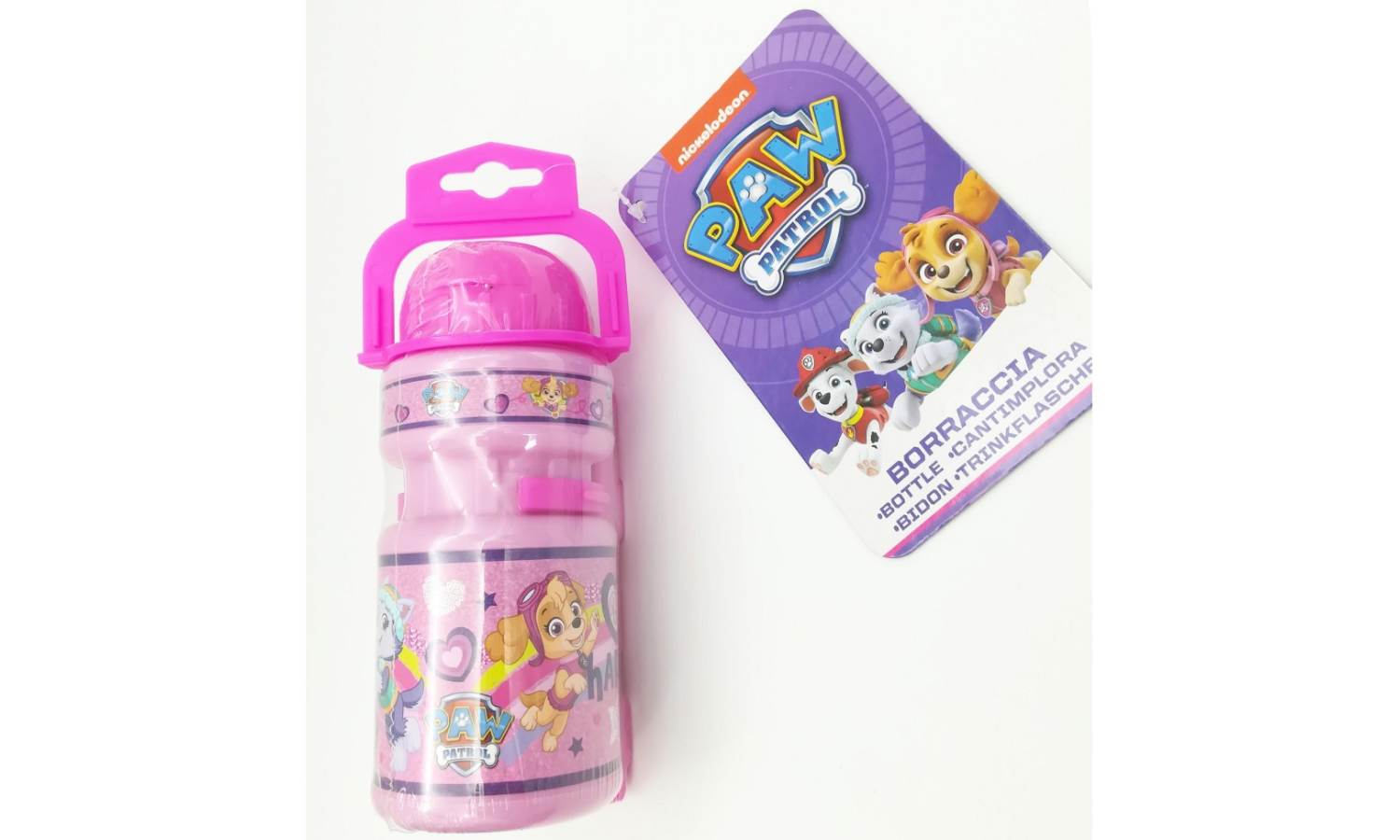 Фляга и крепление Nickelodeon Paw Patrol 350мл розовый 