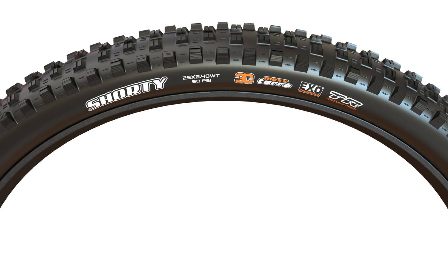 Фотография Покрышка Maxxis SHORTY 29X2.40WT TPI-120X2 Foldable 3CG/DD/TR 3