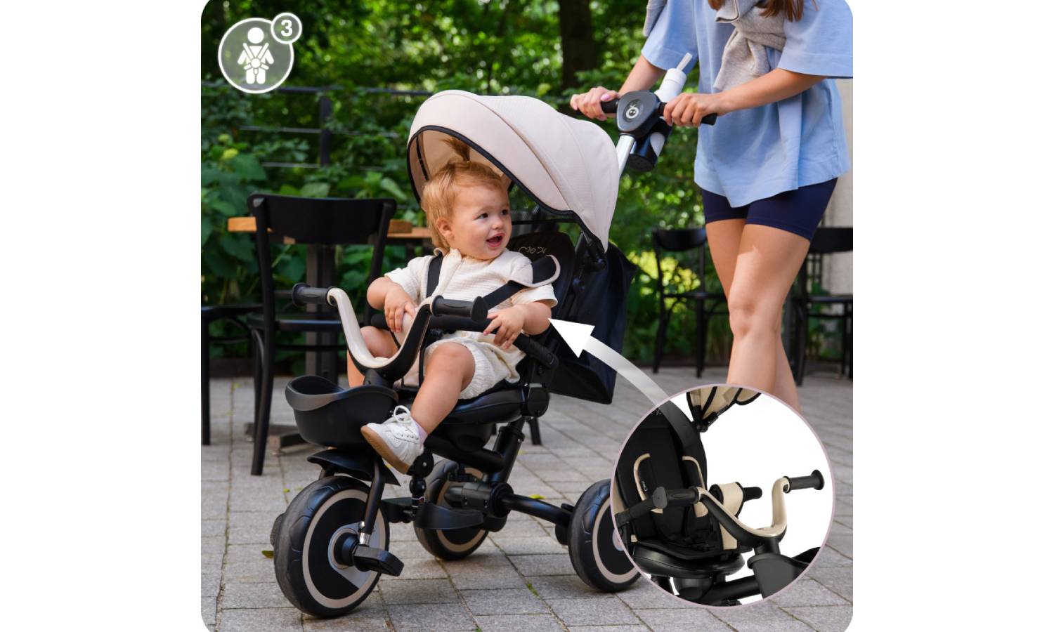 Трехколесный велосипед MoMi IVI Beige 13