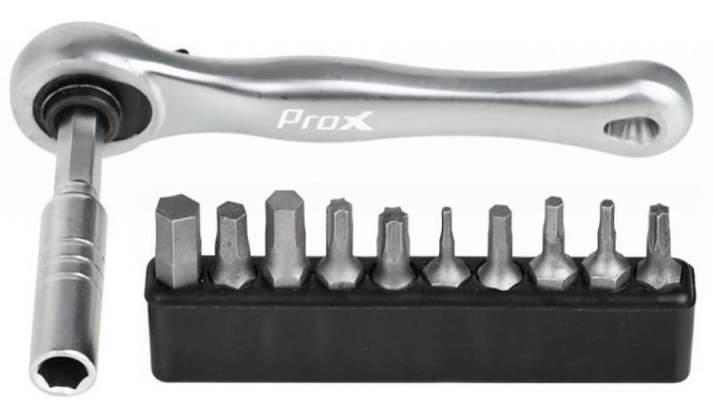 Фотографія Ключ трещотка ProX KIT-15, 105мм с шестигранниками