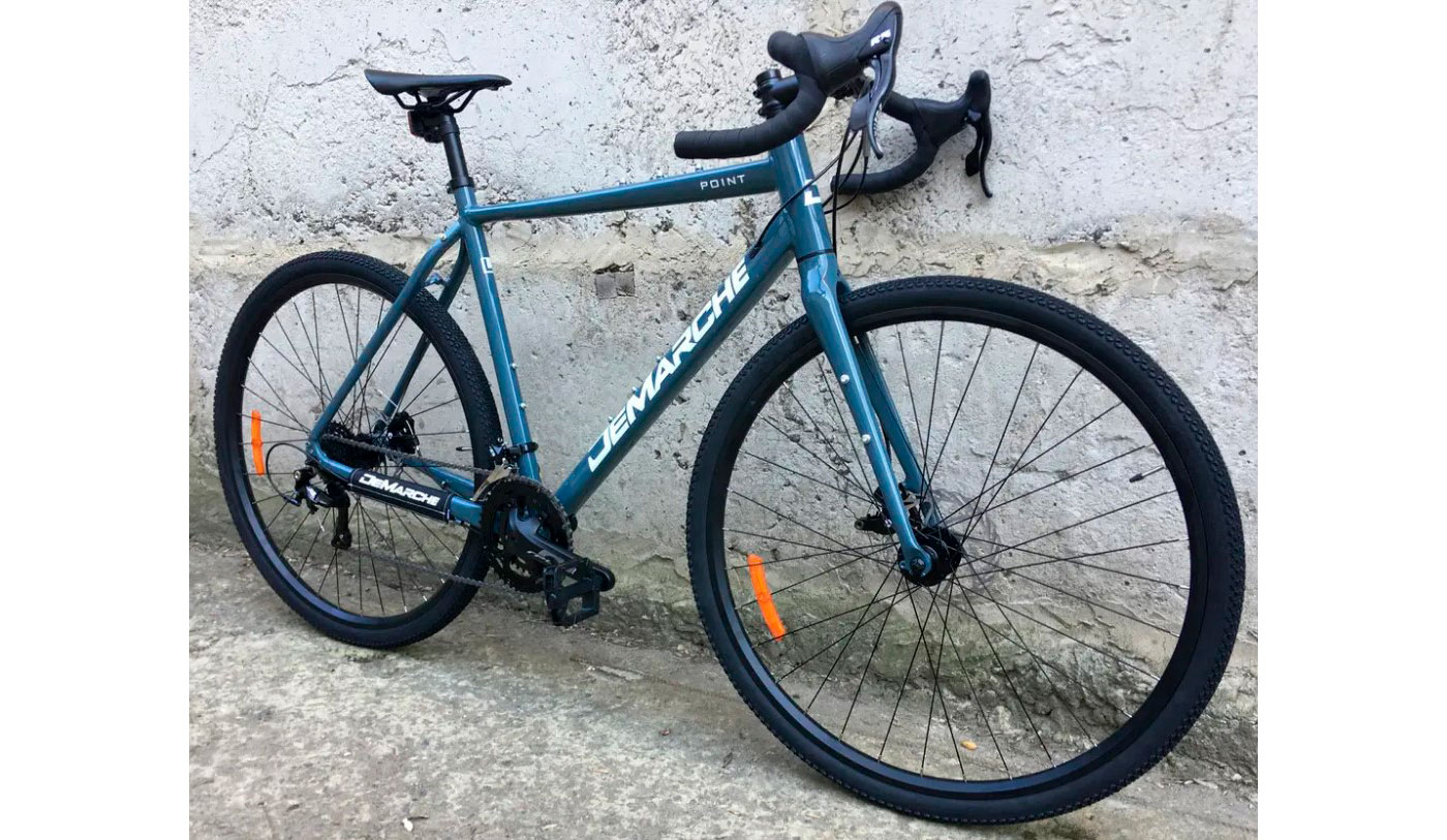 Фотография Велосипед DeMARCHE Gravel Point 2x9 28" размер М 2022 Черный 9
