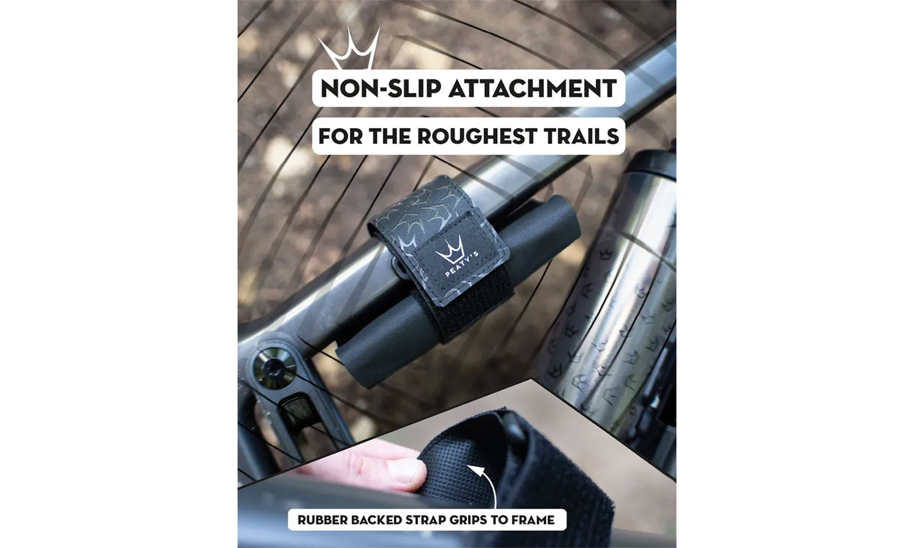 Органайзер на раму для инструмента Peaty's HoldFast Trail Tool Wrap, Nightrider Black (черный) 2 Органайзер на раму для инструмента Peaty's HoldFast Trail Tool Wrap, Nightrider Black (черный) 2