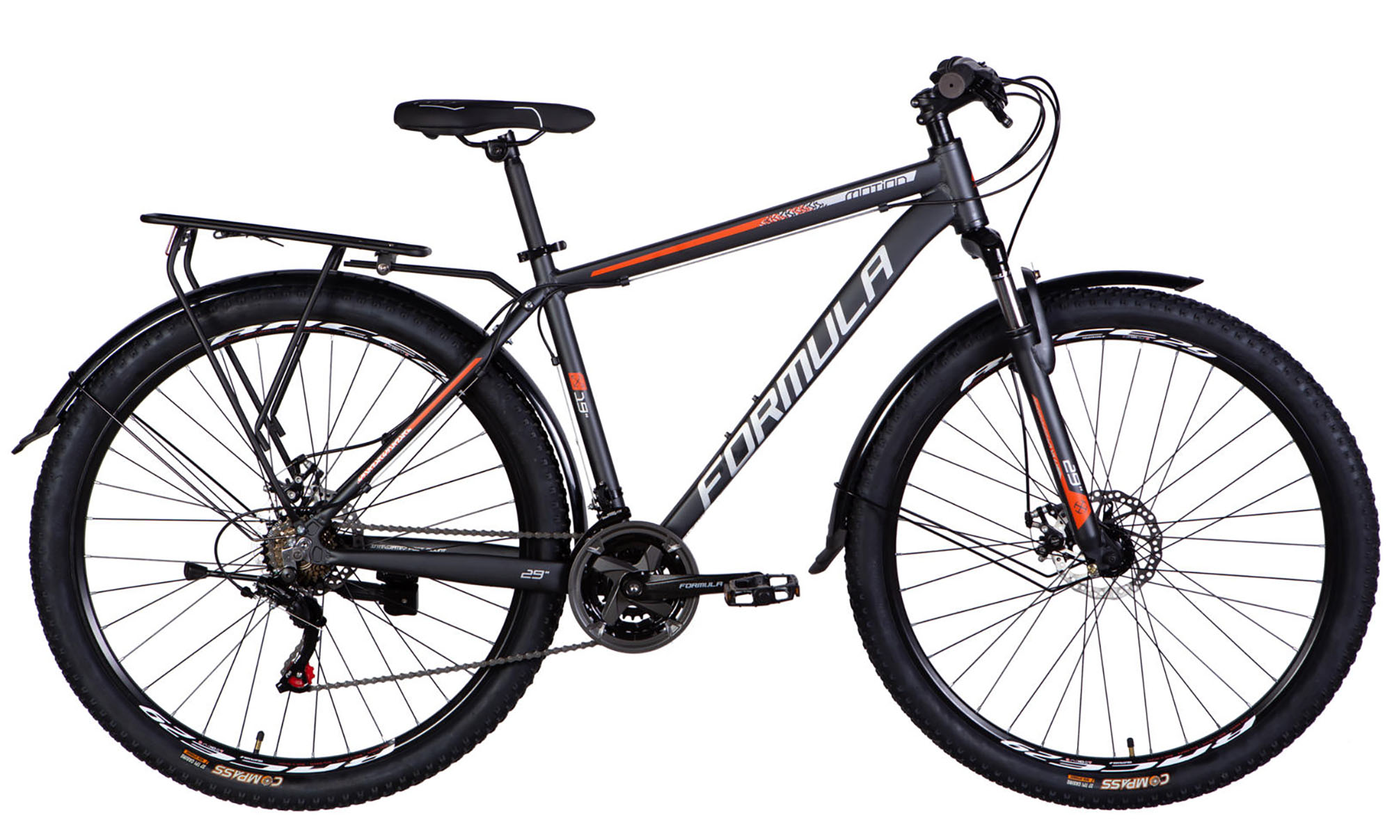 Велосипед Formula MOTION PLUS DD FR 29", розмір L рама-19", рік 2026, темно-сiрий (матовий)