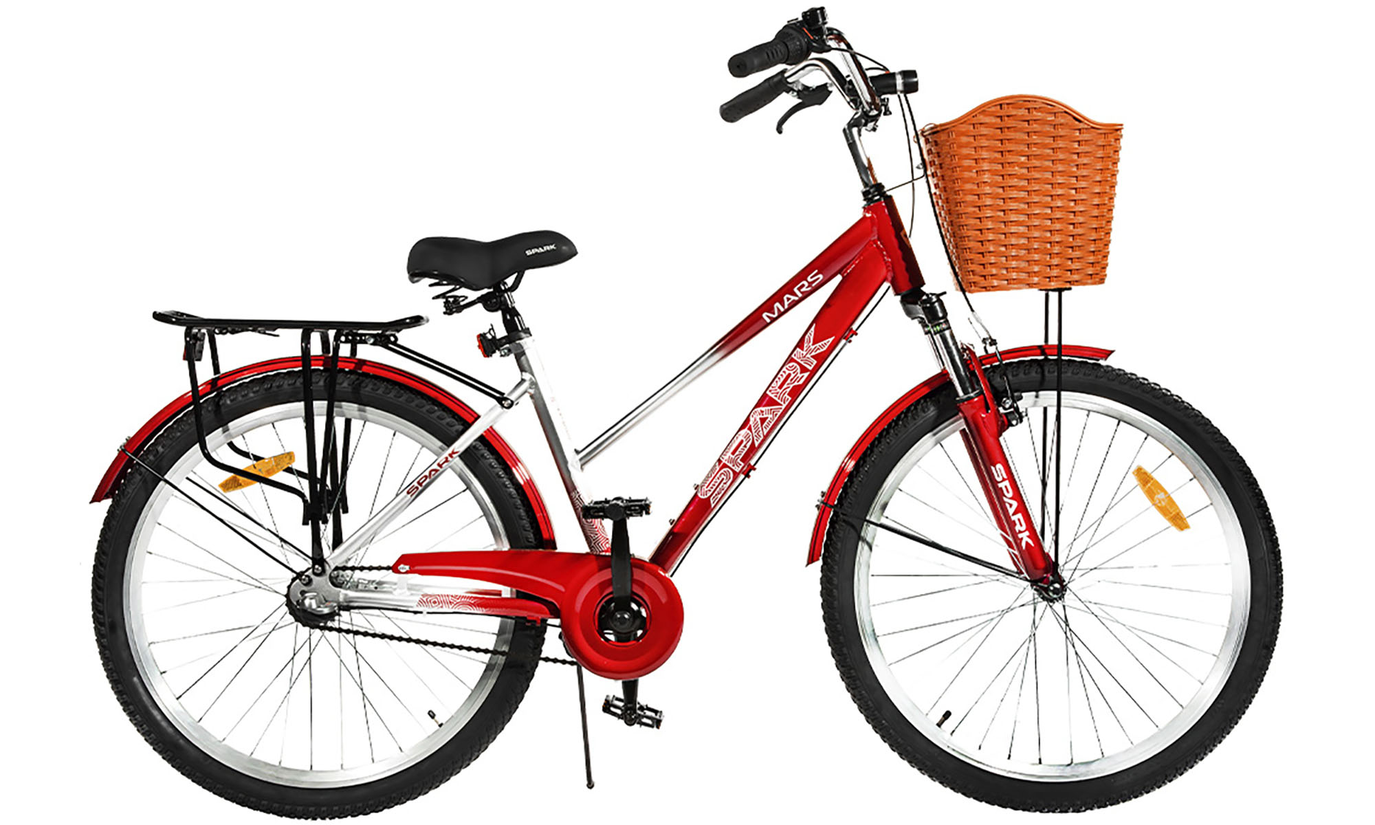 Велосипед SPARK PLANET-3 MARS 26", розмір M, рама 17", рік 2025, червоно-білий 